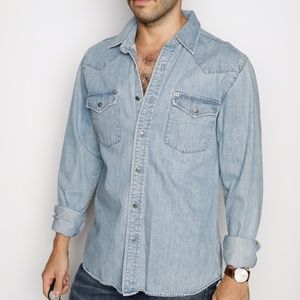 Urban Outfitters Salt Valley Denim buttoned Shirt